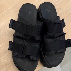 UGG Black Slide Sandals